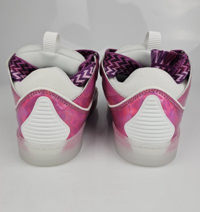 Lanvin Curb Men Pink And White Sneakers New Ss23 41