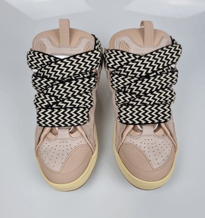 Lanvin Curb Men Pink Sneakers New