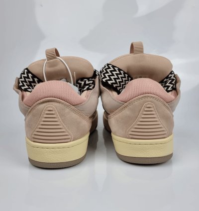 Lanvin Curb Men Pink Sneakers New