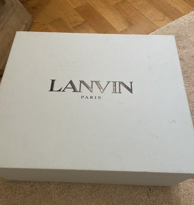 Lanvin Curb Mule Sneakers White