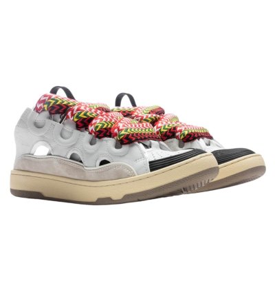 Lanvin Curb Mule Sneakers White