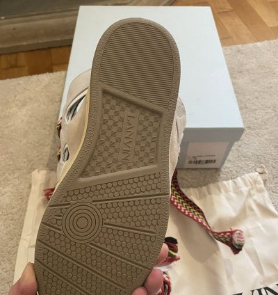 Lanvin Curb Mule Sneakers White