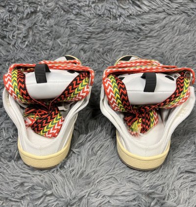 Lanvin Curb Mule White Black Gum Red Yellow Green
