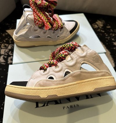 Lanvin Curb Mules - White