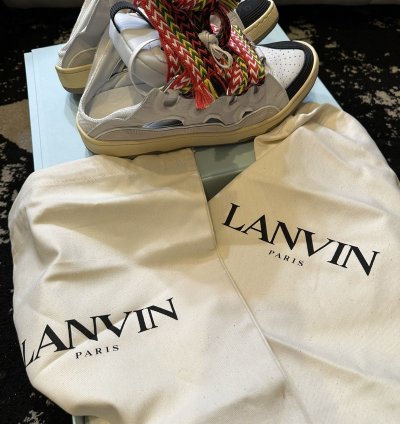 Lanvin Curb Mules - White