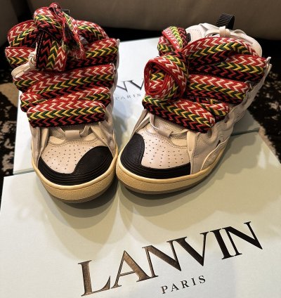 Lanvin Curb Mules - White