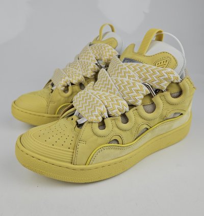 Lanvin Curb Natural And Yellow Sneakers New Ss23 40