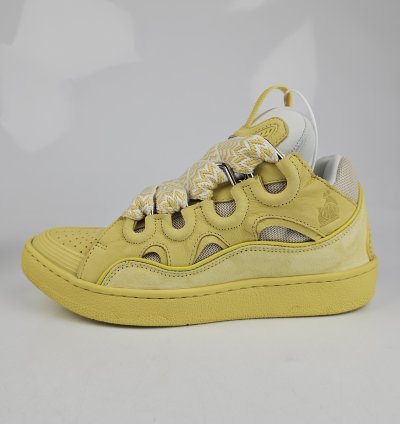 Lanvin Curb Natural And Yellow Sneakers New Ss23 40