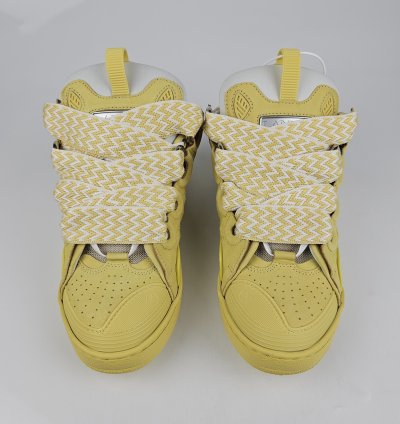 Lanvin Curb Natural And Yellow Sneakers New Ss23 40