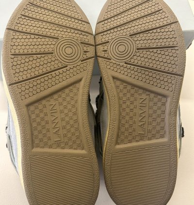 Lanvin Curb Panelled Laced-up Sneaker