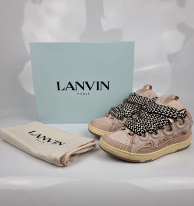 Lanvin Curb Pink Sneakers New