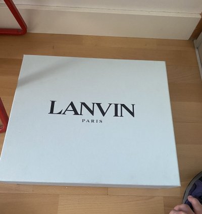Lanvin Curb Purple Black Size 42 28cm