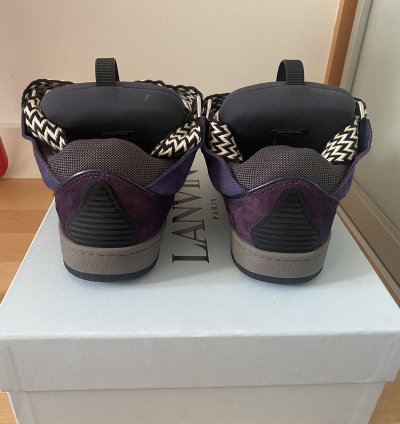 Lanvin Curb Purple Black Size 42 28cm