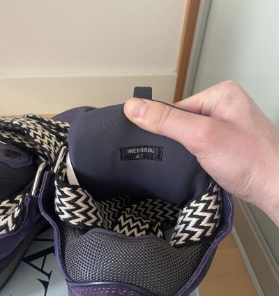 Lanvin Curb Purple Black Size 42 28cm