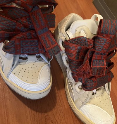 Lanvin Curb Sneaker Beige Sz 10 43