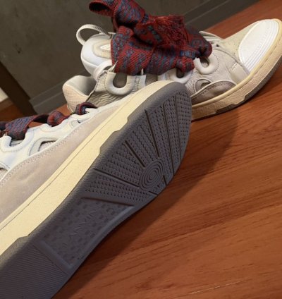 Lanvin Curb Sneaker Beige Sz 10 43