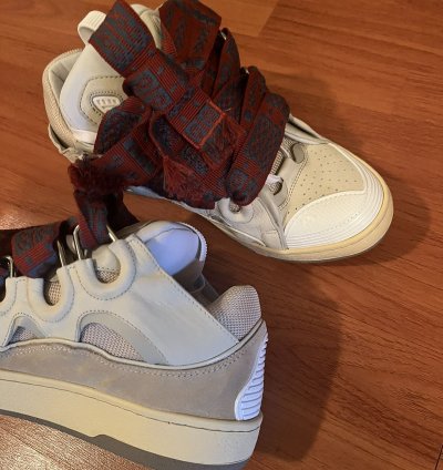 Lanvin Curb Sneaker Beige Sz 10 43