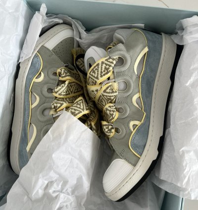 Lanvin Curb Sneaker Blue Grey