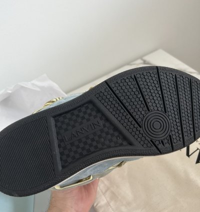 Lanvin Curb Sneaker Blue Grey