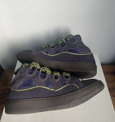 Lanvin Curb Sneaker Navy Blue Size 43