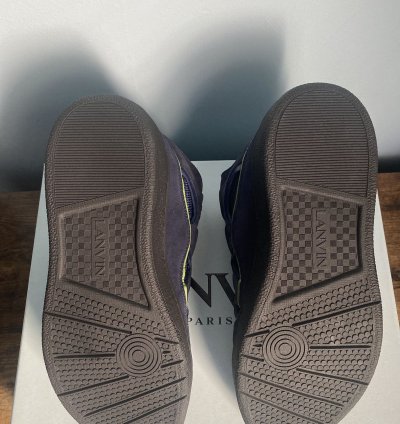 Lanvin Curb Sneaker Navy Blue Size 43