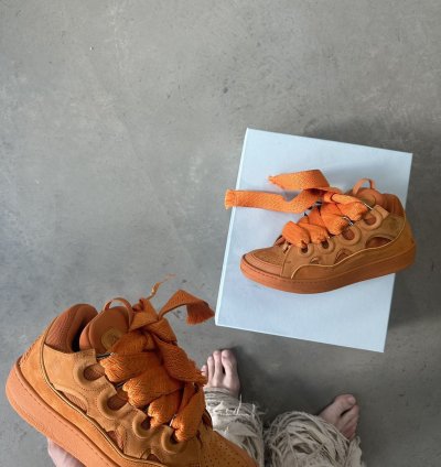 Lanvin Curb Sneaker Orange