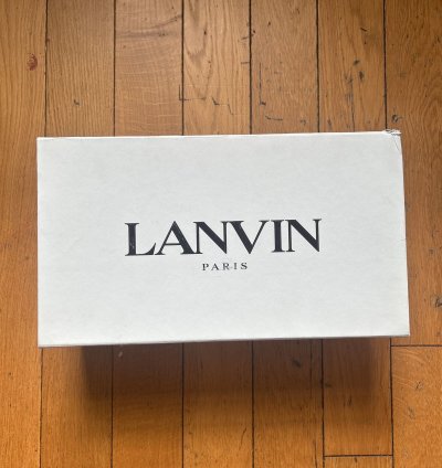 Lanvin Curb Sneaker White Ivory
