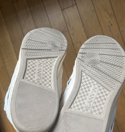 Lanvin Curb Sneaker White Ivory