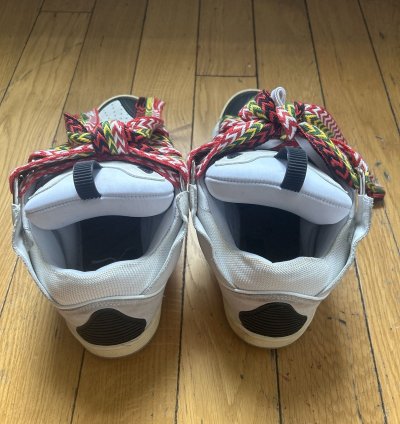 Lanvin Curb Sneaker White Ivory