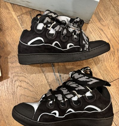 Lanvin Curb Sneakers Black Grey