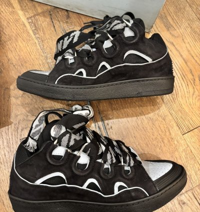 Lanvin Curb Sneakers Black Grey