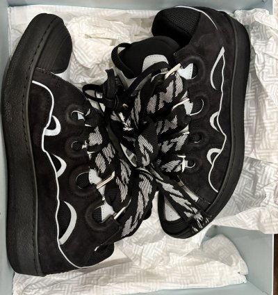 Lanvin Curb Sneakers Black Grey