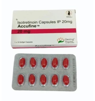 Accufine Isotretinoin 20mg Softgel Capsules Advanced Acne Treatment