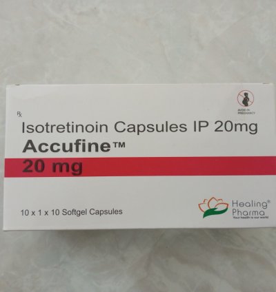 Accufine Isotretinoin 20mg Softgel Capsules Advanced Acne Treatment