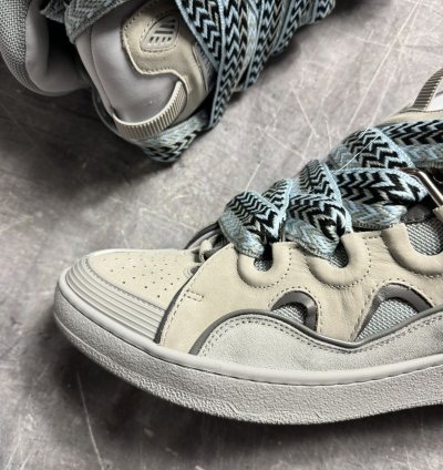 Lanvin Curb Sneakers Grey Blue