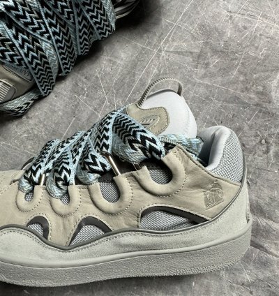 Lanvin Curb Sneakers Grey Blue
