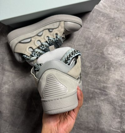 Lanvin Curb Sneakers Grey Blue