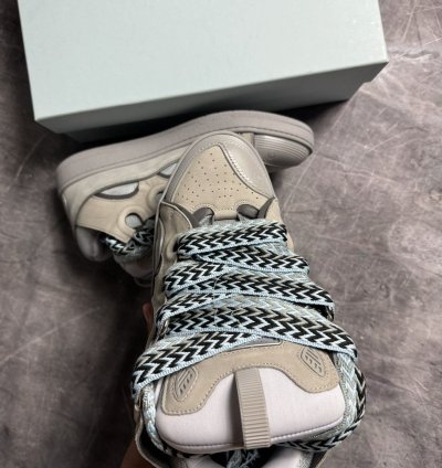 Lanvin Curb Sneakers Grey Blue