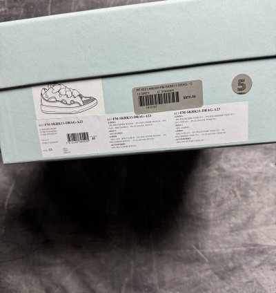 Lanvin Curb Sneakers Grey Blue