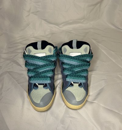 Lanvin Curb Sneakers In Blue