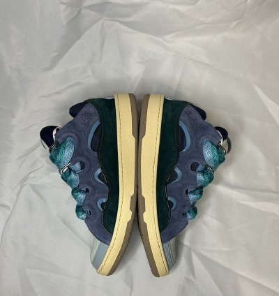 Lanvin Curb Sneakers In Blue