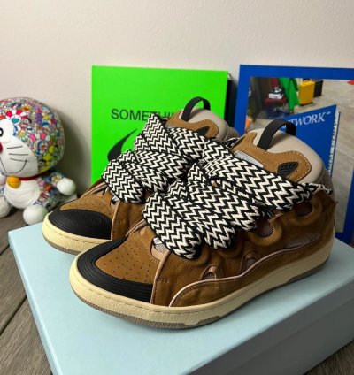 Lanvin Curb Sneakers Mocha