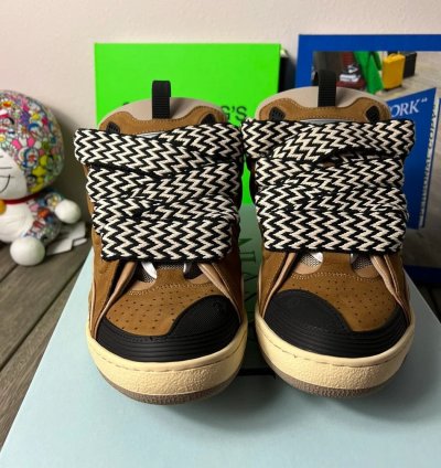 Lanvin Curb Sneakers Mocha