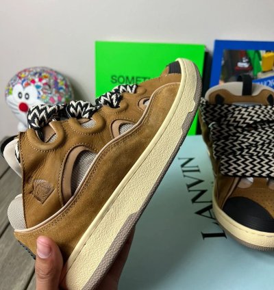 Lanvin Curb Sneakers Mocha