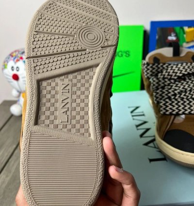 Lanvin Curb Sneakers Mocha