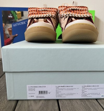 Lanvin Curb Sneakers Pale Pink Mango