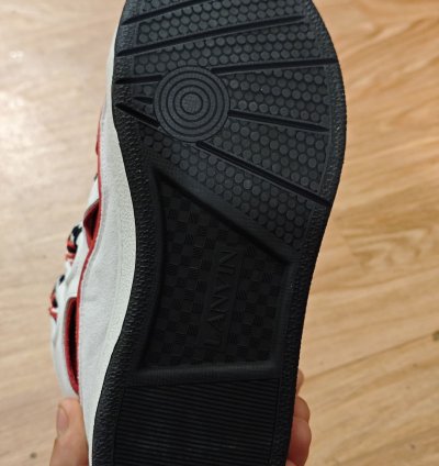 Lanvin Curb Sneakers Red White