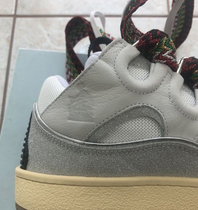 Lanvin Curb Sneakers White Ivory