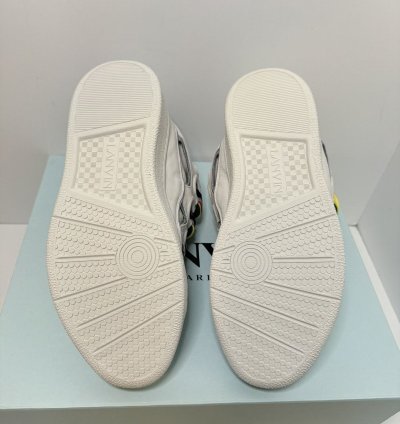 Lanvin Curb Sneakers White Multi New With Box