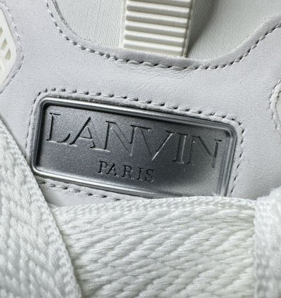 Lanvin Curb Sneakers White Yellow Gradient New